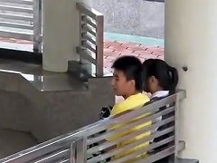 Voyeur Tapes An Asian Girl Fucking Her BF In Public